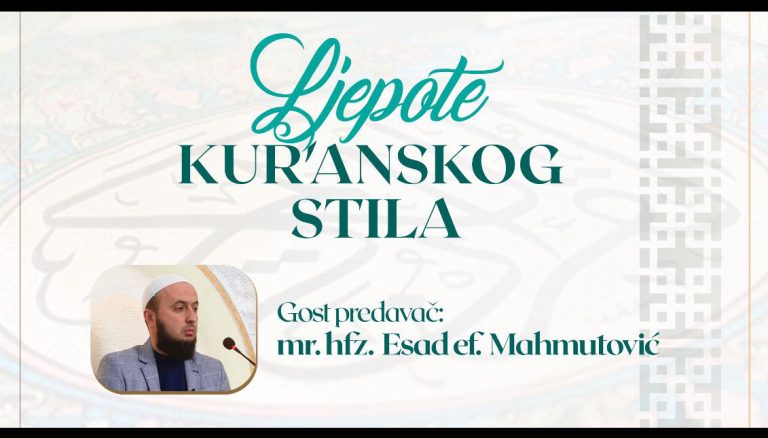 Islamsko predavanje – Esad-ef. MAHMUTOVIĆ