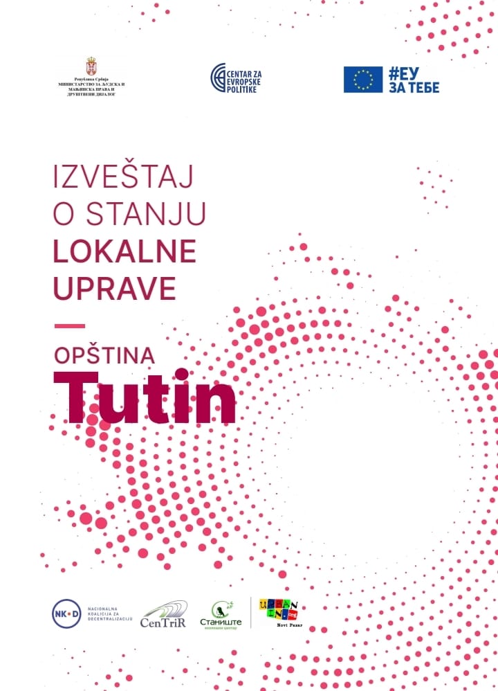 CEP objavio Izvještaj o stanju lokalne uprave u opštini Tutin – od mogućih 262 boda, Tutin osvojio svega 91