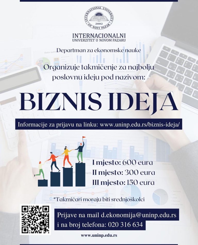 Takmičenje za najbolju poslovnu ideju na Internacionalnom univerzitetu u Novom Pazaru